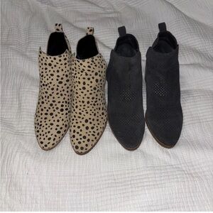 Stylish Women's Black and Tan Ankle Boots